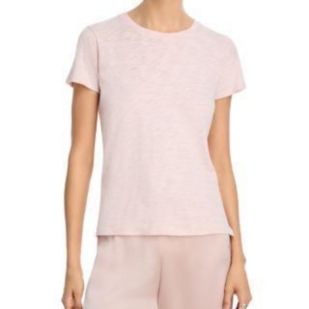 NEW $165 ATM slub jersey‎ schoolboy tee top in faded rose Medium